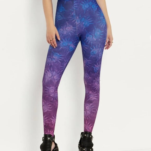 Blackmilk - The Legend of Zelda: Majora's Mask Purple HWMF Leggings - Limited - Picture 1 of 8